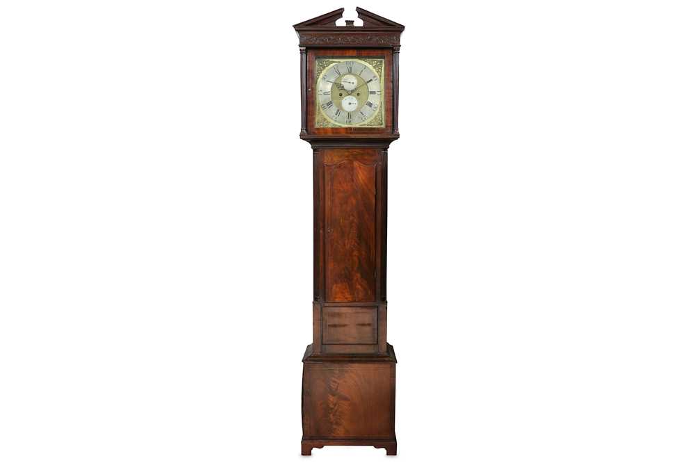 Lot 161 - A LATE 18TH CENTURY IRISH MAHOGANY LONGCASE...