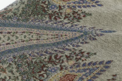 Lot 606 - Loro Piana Grey Cashmere Shawl, paisley motif...