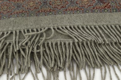 Lot 606 - Loro Piana Grey Cashmere Shawl, paisley motif...