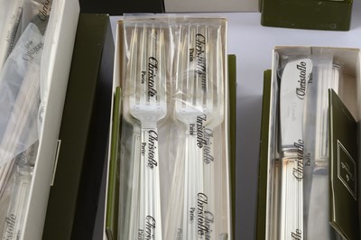 Lot 79 - A set of Christofle silver plated flatware,...