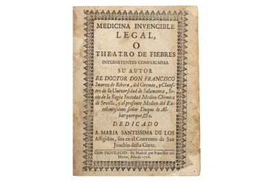 Lot 87 - Suárez de Ribera (Francisco) Medicina...