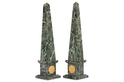 Lot 138 - A PAIR OF FIRST HALF 20TH CENTURY VERDE ANTICO...
