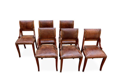 Lot 281 - A set of six early 20th Century French oak...