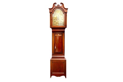 Lot 407 - A 19th Century mahogany longcase clock, the...