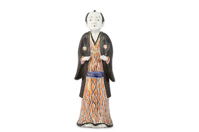 Lot 1034 - AN UNUSUAL IMARI FIGURE OF A MAN. 18th/19th...