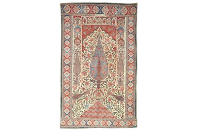 Lot 125 - A QALAMKAR HANGING  Possibly Deccan, Central...