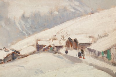 Lot 203 - LAMORNA BIRCH (BRITISH 1869–1955) Winter scene...