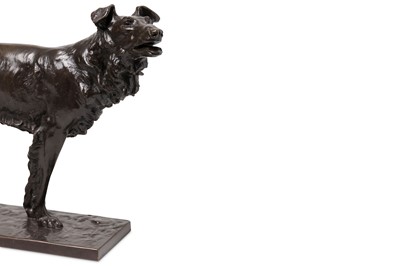 Lot 190 - A LATE 19TH CENTURY BRONZE MODEL OF A BORZOI...