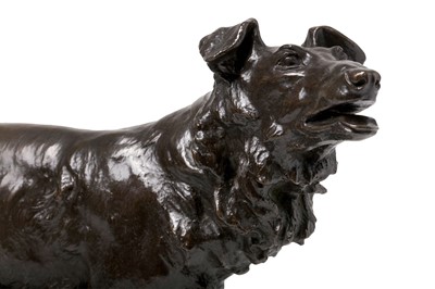 Lot 190 - A LATE 19TH CENTURY BRONZE MODEL OF A BORZOI...