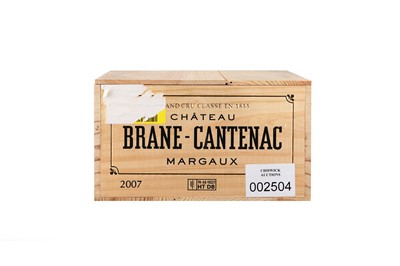 Lot 257 - Five Bottles of Chateau Brane-Cantenac 2007 in...