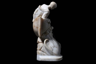 Lot 59 - AN EARLY 20TH CENTURY ITALIAN ALABASTER...