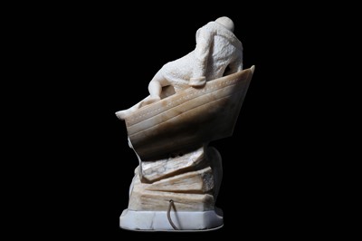 Lot 59 - AN EARLY 20TH CENTURY ITALIAN ALABASTER...