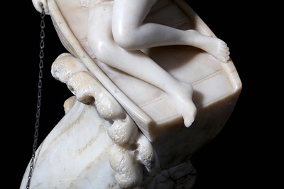 Lot 59 - AN EARLY 20TH CENTURY ITALIAN ALABASTER...