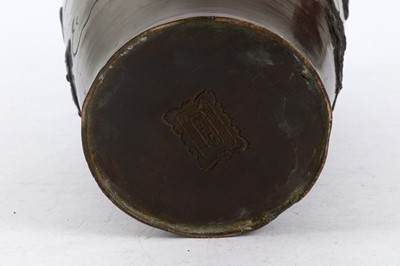Lot 666 - A Japanese bronze vase. 19th/20th Century....