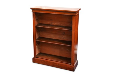 Lot 332 - A Victorian mahogany open bookcase, fitted...