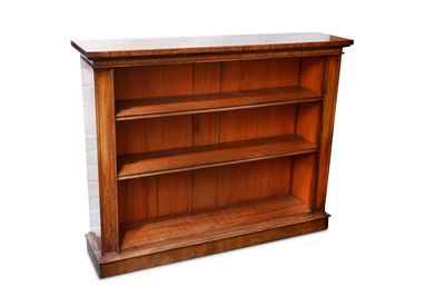 Lot 331 - A Victorian mahogany open bookcase, fitted...