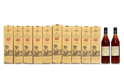 Lot 511 - Twelve Bottles of Castaredé Bas Armagnac 1968...