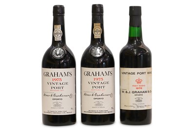 Lot 424 - Three Bottles of 1970s Vintages of Graham's...