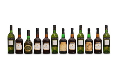 Lot 453 - A selection of various Sherries. 4 Bottles of...