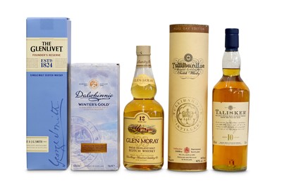 Lot 491 - Five Bottles of Scottish Single Malt Whisky. 1...