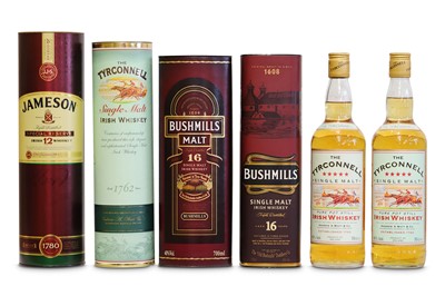 Lot 486 - Six Bottles of Irish Single Malt Whiskey 3...