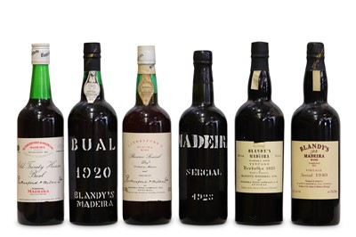 Lot 451 - Six Bottles of Exceptional and Rare Madiera. 1...