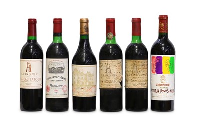 Lot 389 - Six Assorted Bottles of Bordeaux from the Top...