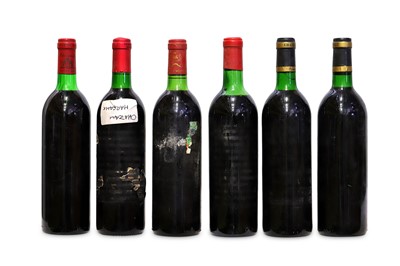 Lot 390 - Six Bottles of Bordeaux with Missing Labels....