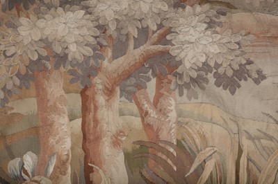 Lot 4 - A LATE 18TH CENTURY FLEMISH VERDURE TAPESTRY...