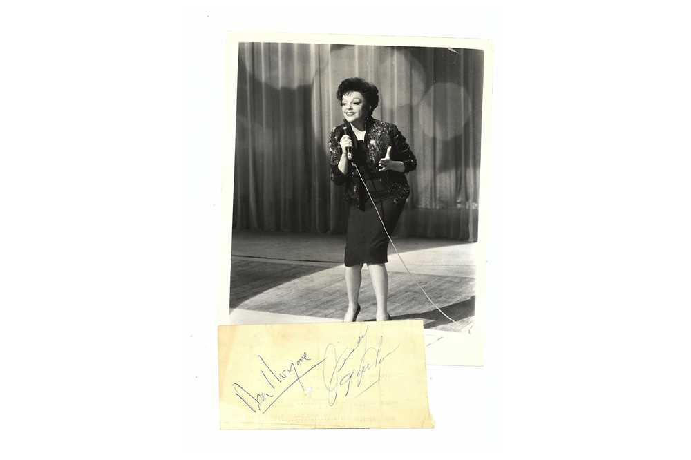 Lot 117 - Garland (Judy) Blue ink signatures of Judy...