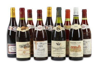 Lot 400 - Nine Bottles from Burgundy and Beaujolais 1...