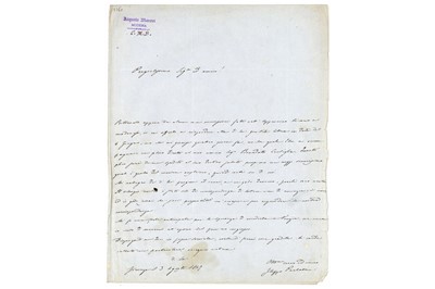 Lot 348 - Parlatore (Filippo) & Others Autograph letter...