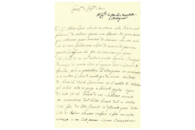 Lot 346 - Maraldi (Giacomo Filippo) Autograph letter...