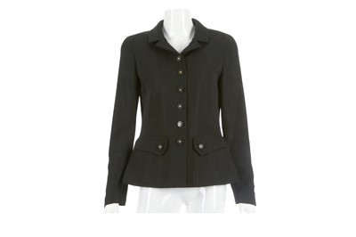 Lot 678 - Chanel Boutique Black Wool Jacket, c. 1997,...