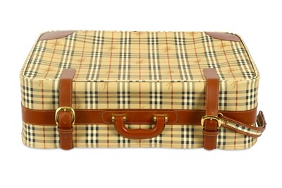 Lot 412 - Burberry Heritage Check Wheeled Suitcase,...