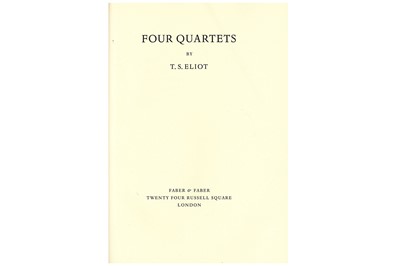 Lot 193 - Eliot (T.S.) Four Quartets, NUMBER 121 of 290...