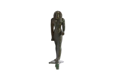 Lot 52 - AN EGYPTIAN BRONZE FIGURE OF NEHEBKAU Late...