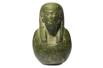 Lot 8 - AN EGYPTIAN STONE CARVING New Kingdom, 19th...