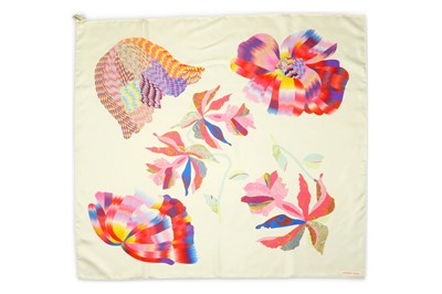 Lot 573 - Hermes 'Marble Silk' Scarf, c. 2018, marbled...