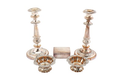 Lot 729 - A pair of William IV Old Sheffield Silver...