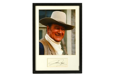 Lot 167 - Wayne (John) Bold ink signature (“John Wayne”)...