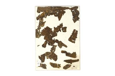 Lot 100 - FRAGMENTS FROM TWO CALLIGRAPHIC AND FIGURED...