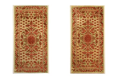 Lot 105 - A PAIR OF SCUTARI VELVET PANELS Ottoman Turkey,...