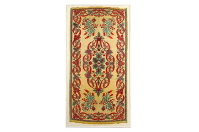 Lot 104 - AN OTTOMAN SCUTARI VELVET PANEL Ottoman Turkey,...