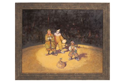Lot 549 - AFTER KEN MORONEY (BRITISH b.1949)  Clown and...