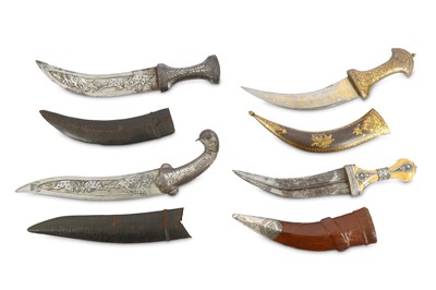 Lot 309 - FOUR MISCELLANEOUS DAGGERS (KHANJAR) India and...