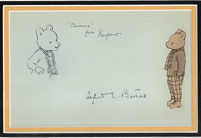 Lot 4 - Bestall (Alfred Edmeades) Album page signed...