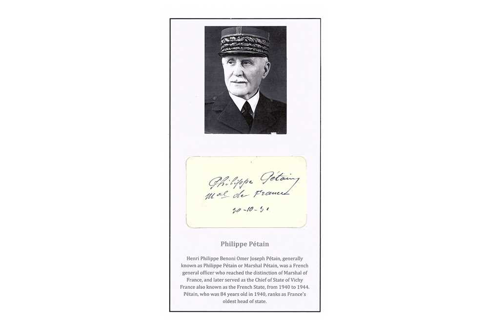 Lot 291 - Military Interest.- Group of signatures by...