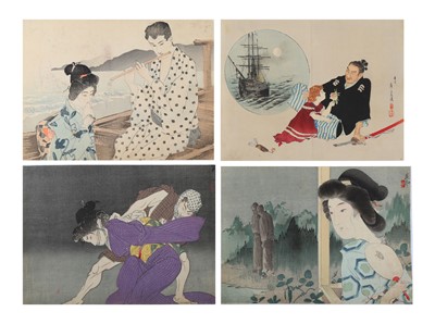 Lot 1125 - A LARGE COLLECTION OF KUCHI-E. Meiji period....