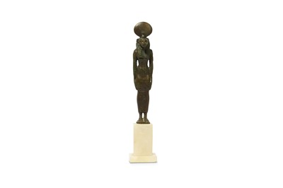 Lot 177 - AN EGYPTIAN BRONZE FIGURE OF SEKHMET Late...